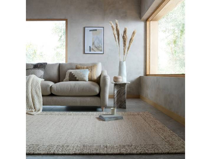 Wollteppich Rue Beige/Beige 160 x 230cm Polyester/Wolle