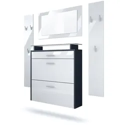 GARDEROBE Malea Fronten in Weiß Hochglanz