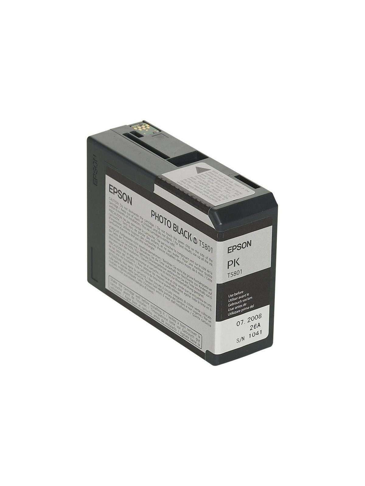 Epson T5801 Photo Black Ink - Tintenpatrone Foto Schwarz