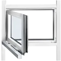 RWA-Verriegelungsantrieb, 24V DC, 105 NT, verkehrsweiß lackiert, 230mm