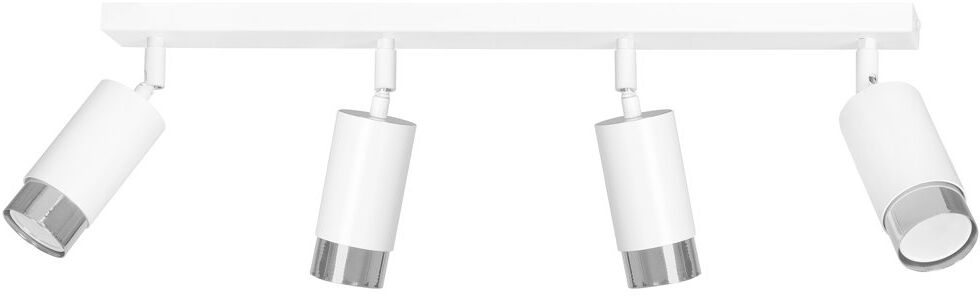 Metro Cromwell 78cm 4 -Light Track Kit White/Chrome 18cm H X 78cm L X 18cm D
