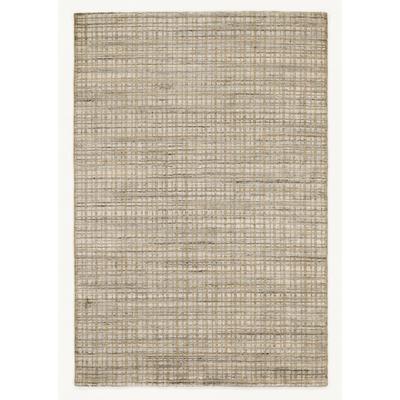 Teppich OCI DIE TEPPICHMARKE "DELIMA Tarek" Gr. 1, beige, B:70cm H:5mm L:140cm, Viskose, Wolle, Teppiche, Teppich, handgeknüpft, dezenter Glanz, Viskose, Wohnzimmer