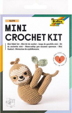 folia Mini-Häkel-Set "Faultier"