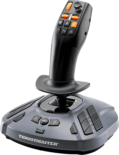 Joystick - Thrustmaster SimTask FarmStick PC, Simulación para Farming Simulator y Construcción, 33 Botones, Sensores Magnéticos H.E.A.R.T