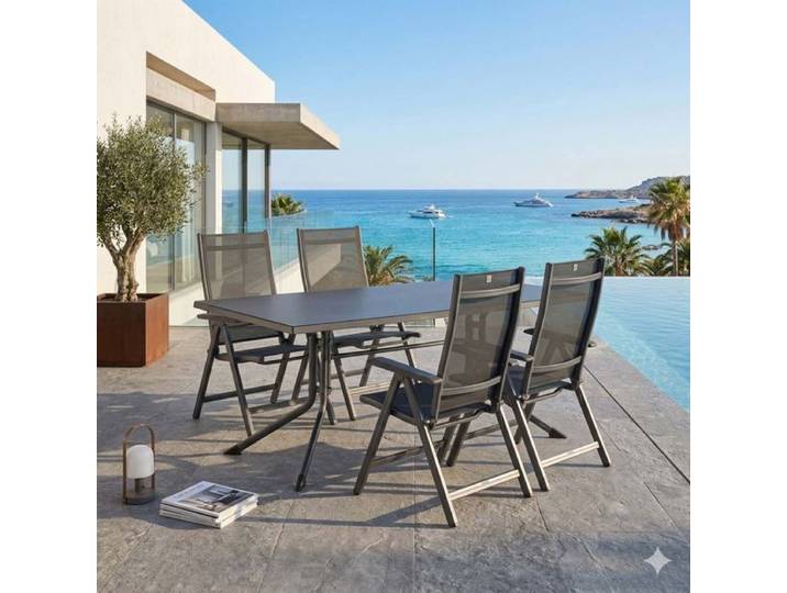 Kettler Basic Plus Gartenmöbel-Set M (4 Plätze) Tisch 160x95cm