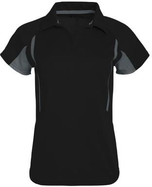 Holloway 222730 Women's Avenger Polo Shirt in black size Medium   Polyester