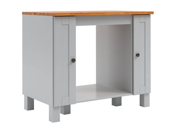 Alby II - Armoire à four avec 2 portes en gris pin