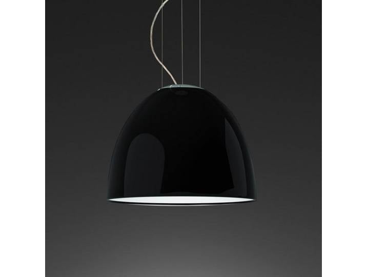 Nur Mini Gloss LED S Suspension Noir - Artemide Nur Gloss Mini - Salon / séjour - Design - Métal - À ampoule unique