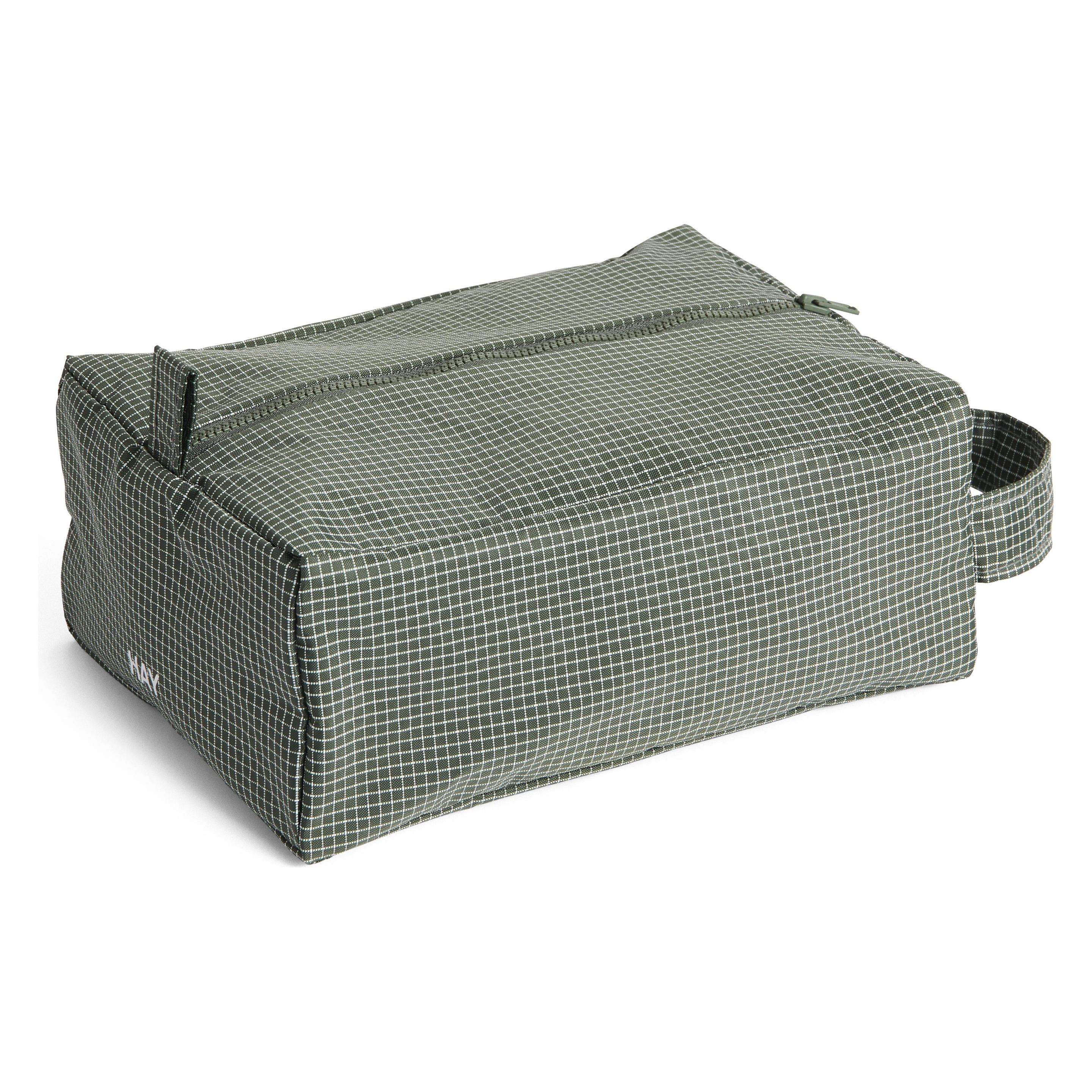 HAY Toilettas Grid Wash Bag Small Dark Green (AF781-A601-AE77)