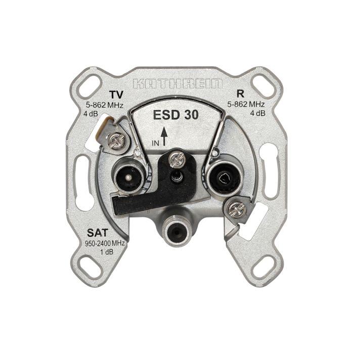 Kathrein 274209 Einzelanschlussdose 3fach ESD 30 (Radio, TV und SAT) Einzeldose ESD 30