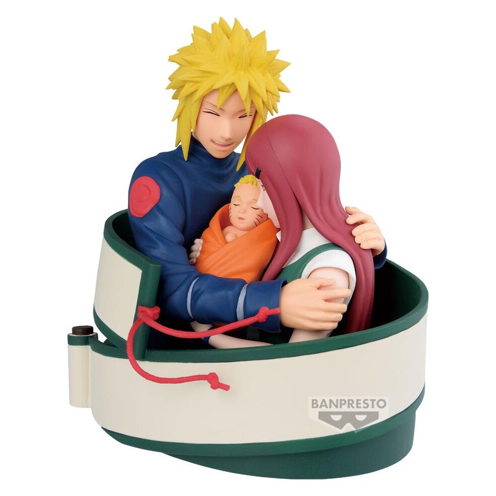 Banpresto Static Figure - Naruto 72 series - Naruto - Minato, Naruto & Kushina (65106)
