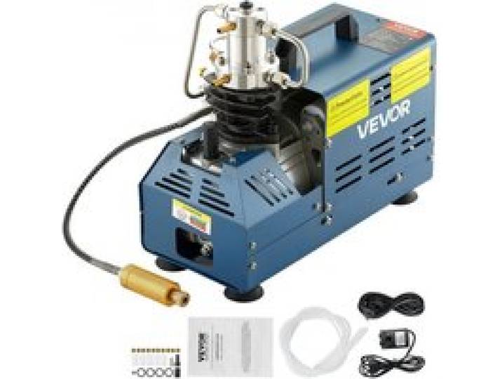 VEVOR Compresseur Haute Pression Maximale 30 MPa 1800 W 220 V Compresseur Air PCP avec Arrêt Manuel, pour Carabine à Air Comprimé Paintball, Carabine PCP, Pistolet d'Air Comprimé, Bouteille de Plongée