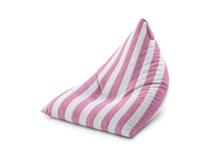 Allbag Sitzsack Pillow XXL Velvet 125 cm (Rosa) Weicher Sitzkomfort mit EPS-Füllung – ideal zum Entspannen, Lesen und Relaxen im Wohnzimmer, Jugendzimmer oder Kinderzimmer