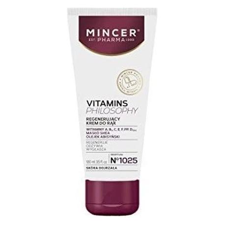 Mincer Pharma Vitamins Philosophy Regenerating Hand Cream No.1025 100Ml (100 ml) (591642)