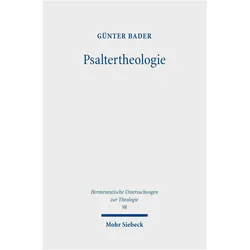 Psaltertheologie, Fachbücher von Günter Bader