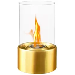 Divina Fire MARSIGLIA Gold Bioethanol-Tischkamin, D16 x H27, für den Innen- und Außenbereich