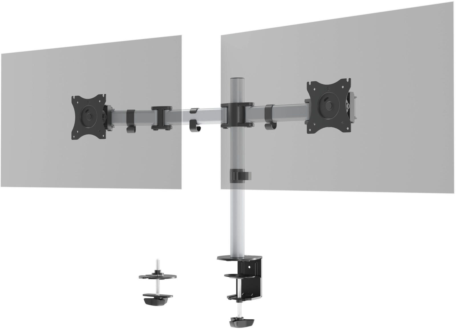 DURABLE Monitor-Halterung Select Dual silber 509523