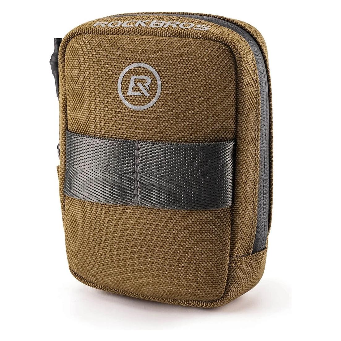 . Torba podsiodłowa Rockbros F006 mała, kolor kawowy (Satteltasche) (5907769391453)