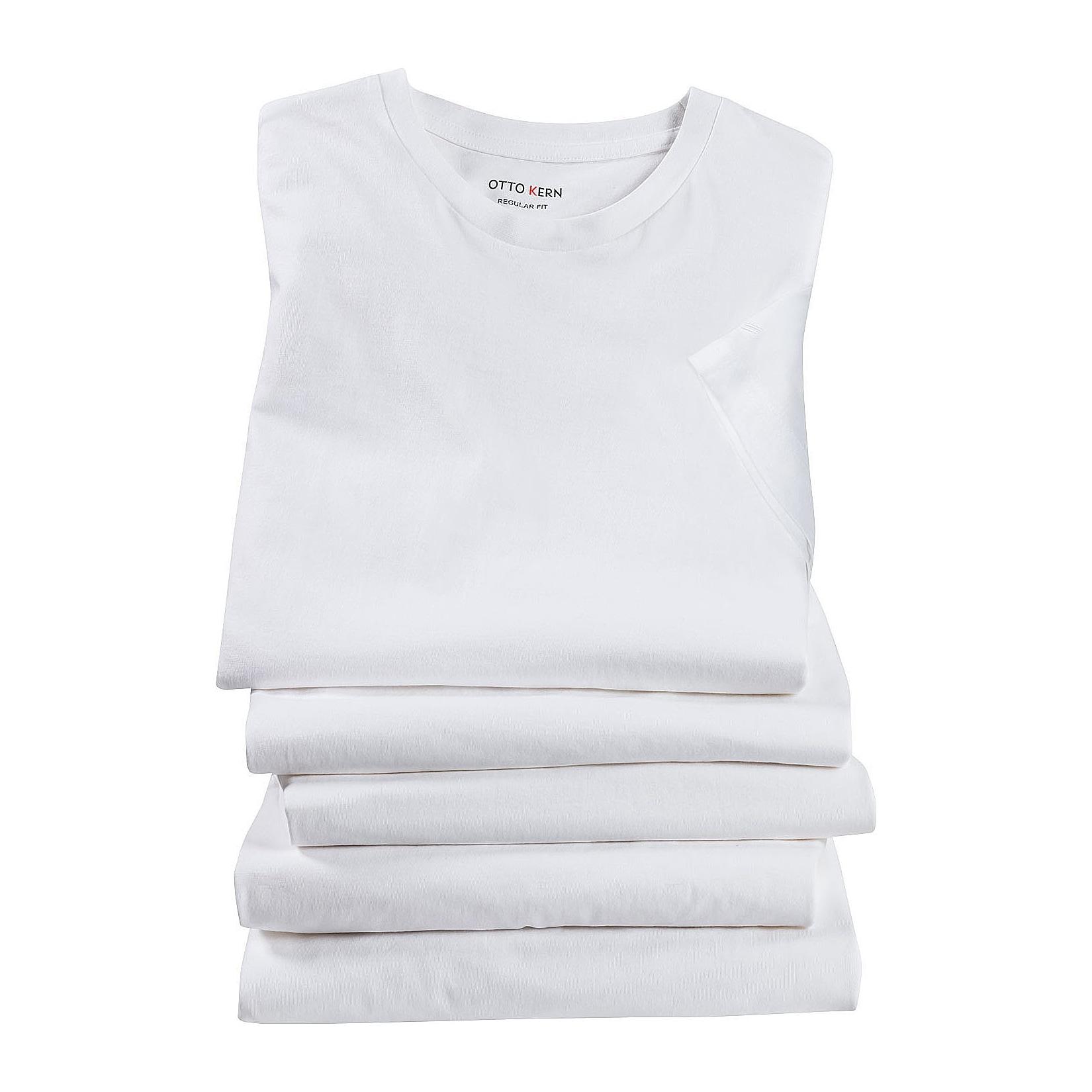 Otto Kern 5er Pack Herren T-Shirts Rundhals, 100% Baumwolle