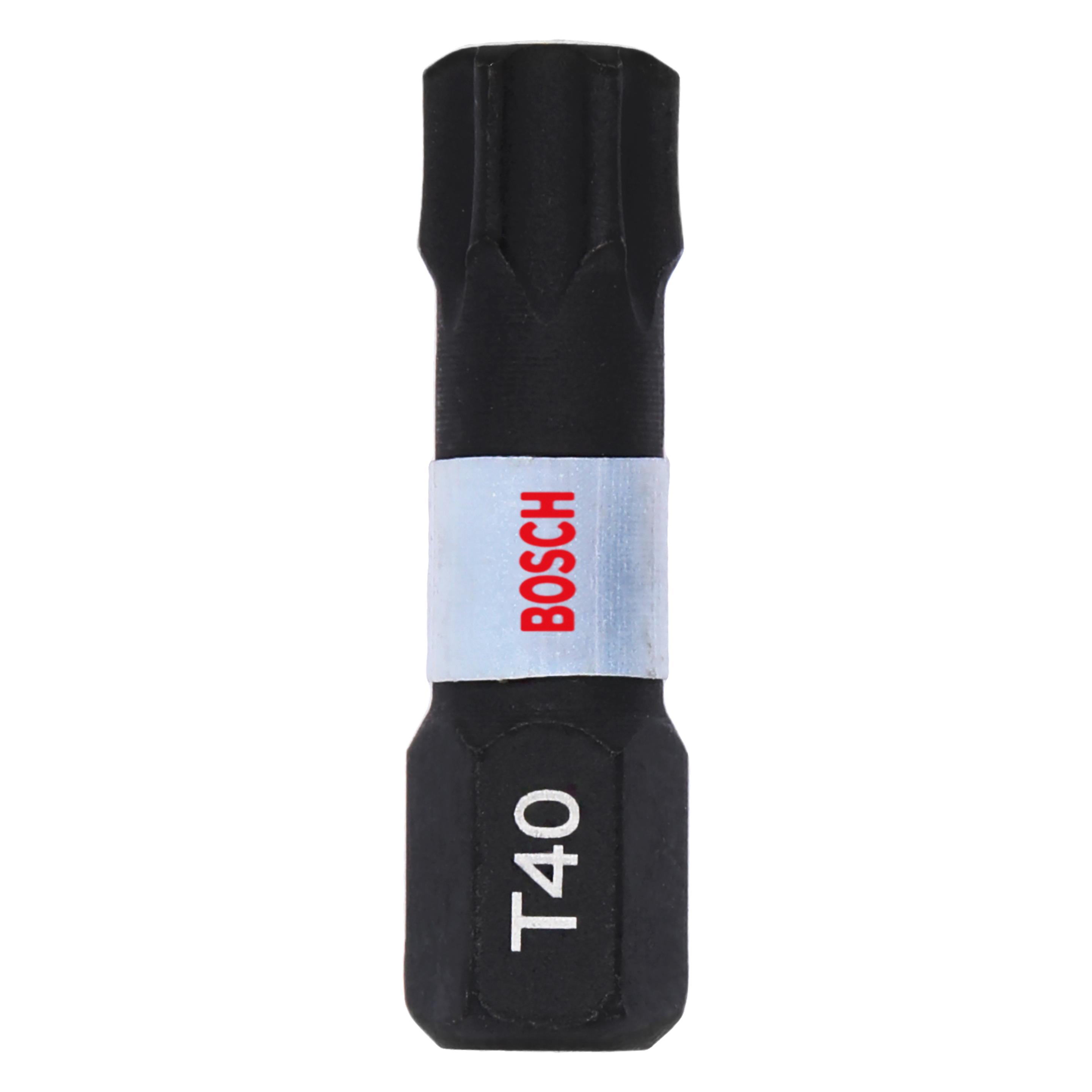 Bosch Professional Zubehör PRO Torx Impact Bit, T40, 25 mm, 2-tlg. (2608522478)