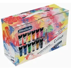 Schmincke College Acrylfarben-Set mit Da-Vinci-Pinseln