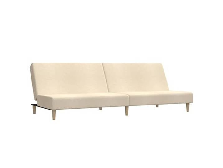 Todiikf Schlafsofa 2-Sitzer Klappbar Creme Couch Bettfunktion Stoff Vielseitige 2-in-1 Funktion für Gästezimmer und Wohnzimmer. Verstellbare Rückenlehnen sorgen für flexiblen Komfort.