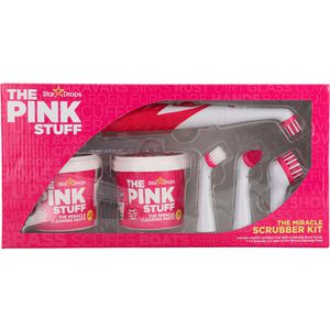 ThePinkStuff Allzweckreiniger Paste Miracle Scrubber Kit, Set, gebrauchsfertig, mit Frischeduft, Bürste mit Dose 2x 500 g