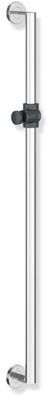 Hewi System 900 Brausehalterstange 900.33.0014092 900 mm, Brausehalter Anthrazitgrau, Stange Edelstahl verchromt