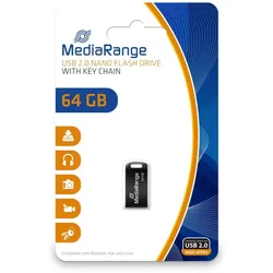 MediaRange MR923 USB-Stick 64 GB USB Typ-A 2.0 Schwarz