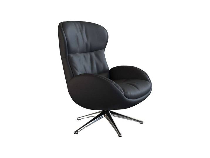 FLEXLUX Relaxsessel Haze, hervorragender Komfort, Alu Fuß, organisches Design, ergonomisch (Fernsehsessel), Rückenteilverstellung, drehbar, Fuß Alu