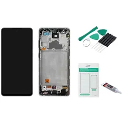Samsung Galaxy A72 Display (mit Rahmen) Violett - Set