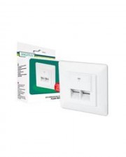 DIGITUS Modular Anschlussdose Kat6 Unterputz 2er vollgeschirmt (DN-9005-N)