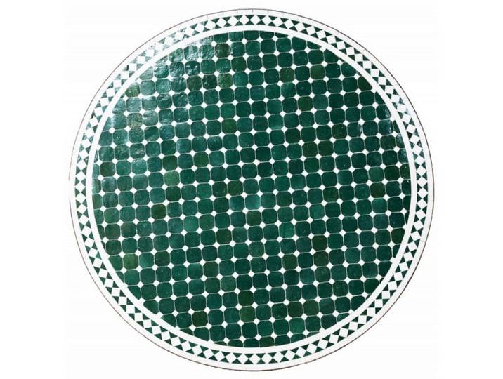Marrakesch Orient & Mediterran Interior Esstischplatte Mosaikplatte Marrakesch im orientalischen Stil aus Zement, Grün 120 cm (1 St)
