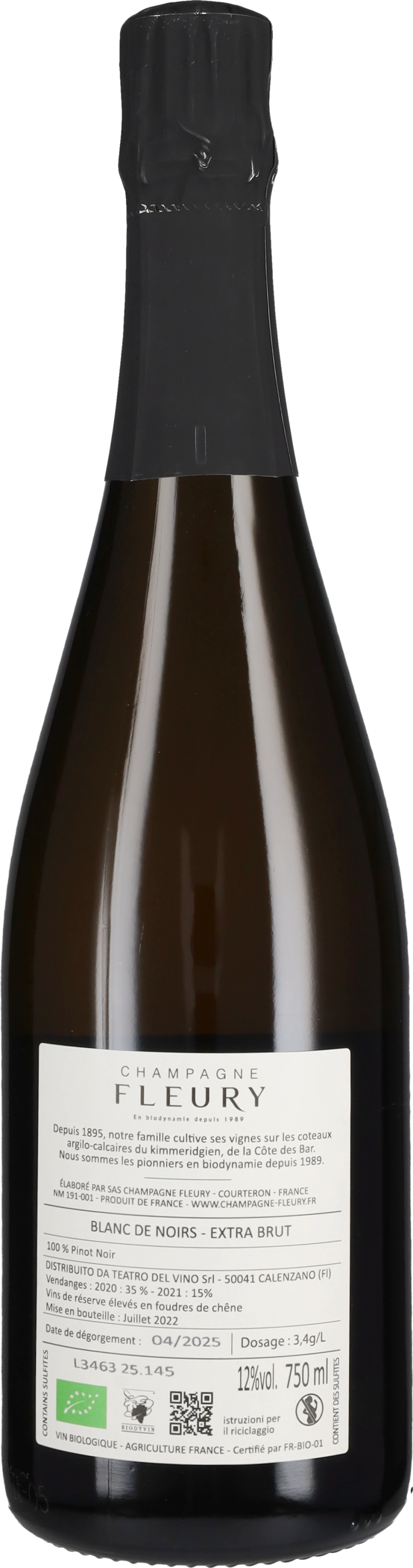 Champagne Brut Blanc de Noirs Fleury