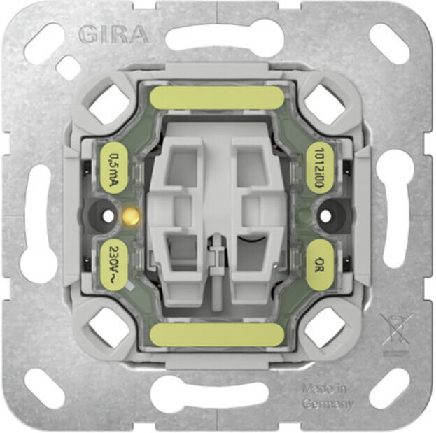 Gira Tast-Kontrollschalter 2-polig orange LED 230V 10AX (384200)
