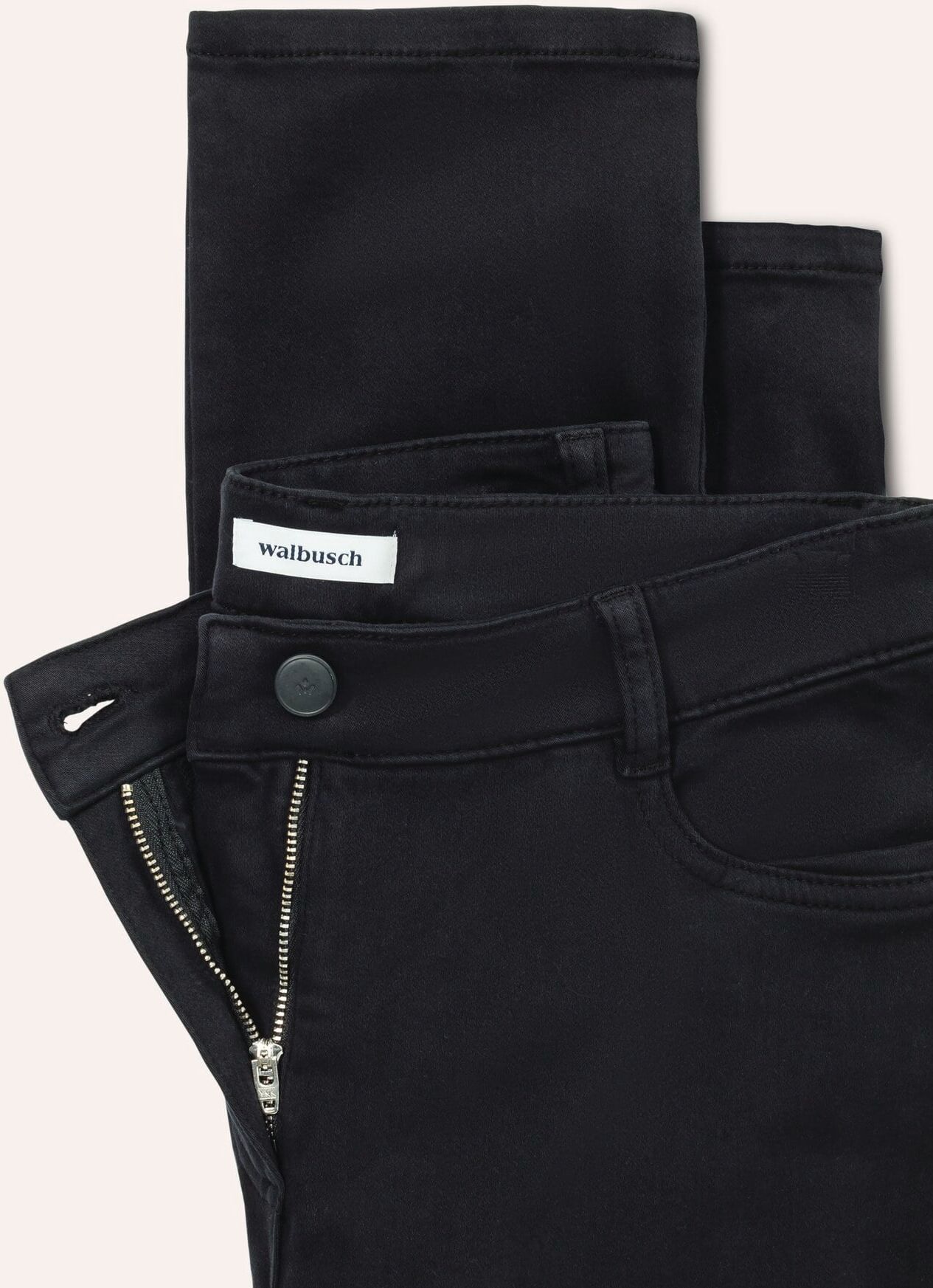 Walbusch Powerstretch-Hose Wintertouch, Regular Fit#normale Größen#Kurzgrößen, Farbe Schwarz, 22, sehr bequem soft angeraut Damen