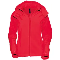 B&C Ladies ́ Hooded Softshell, red, XL