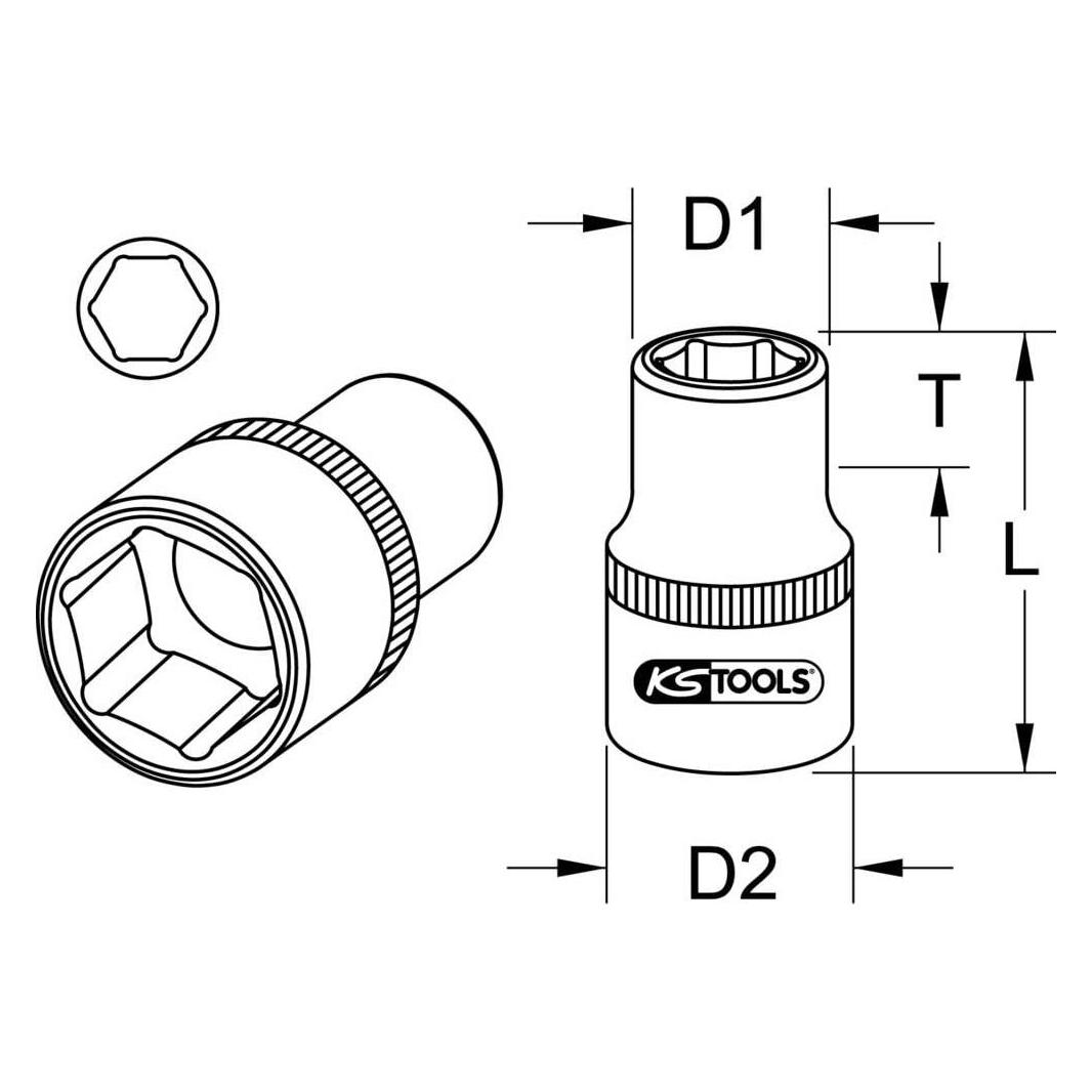 KS Tools 918.1301 (3/8") (918.1301)