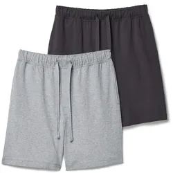 Tchibo - 2 Pyjamashorts - Herren - Gr. XL - anthrazit