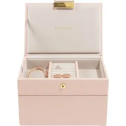 Stackers Schmuckkästchen mini doppelt rosa-champagner
