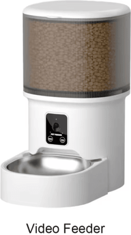Inspire Picks Smart WiFi Automatic Pet Feeder & Water Fountain Set APP Controlled Food Dispenser With Stainless Steel Bowl video Feeder l