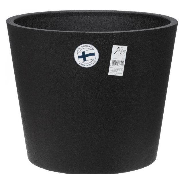 Finnmark Blumentopf Thermo Classic D60 Schwarz (60 x 50 cm) (276391)