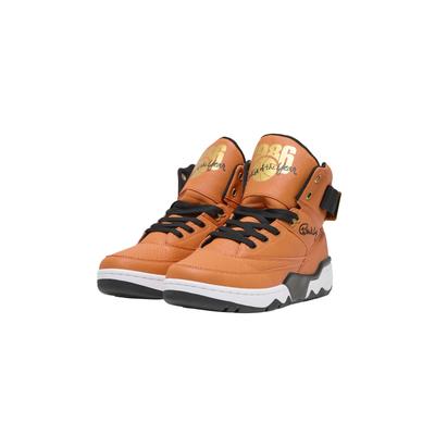 Sneaker EWING "Ewing Rookie of the Year 1986", Herren, Gr. 44, orange (orange, schwarz, weiß), Kunstfaser, Schuhe Sneaker