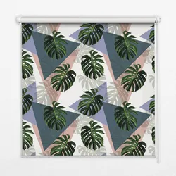 INNENROLLO - Fensterrollo - Rollo - 130x140 cm - Blätter von Pflanzen