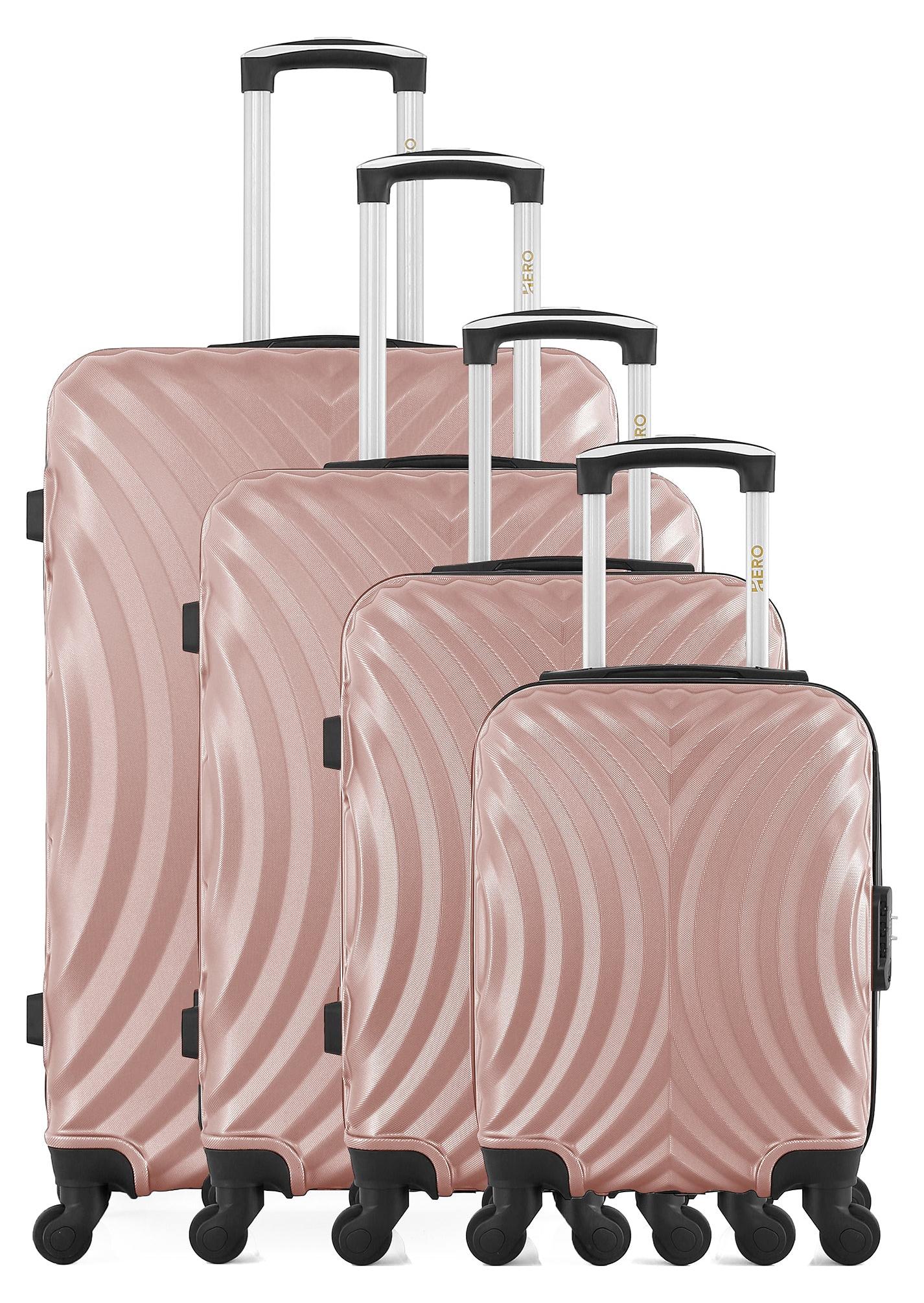 HERO - 4er-Set LAGOS-M-Koffer, 75 cm, 4 Rollen