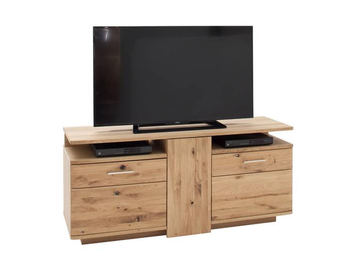 Livetastic Tv-Element Santori, Eiche, Kunststoff, Asteiche,Eiche,Eiche, furniert, teilmassiv,massiv,furniert, 155x72x50 cm, Made in EU, Wohnzimmer, TV Möbel, TV-Racks