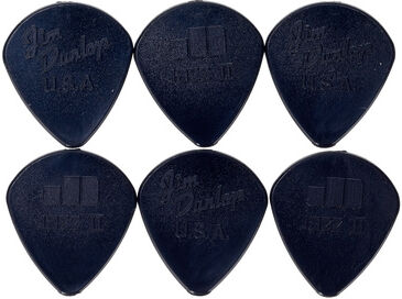 Dunlop Jazz II Black 6 Pack Schwarz