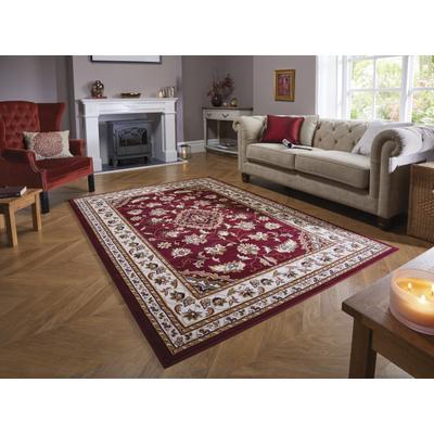 Teppich FLAIR RUGS "Sherborne", rot, B:150cm H:8mm L:80cm, Polypropylen, Teppiche, Teppich, Orientteppich