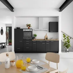Küchenleerblock Touch Low o. Geräte Schwarz
