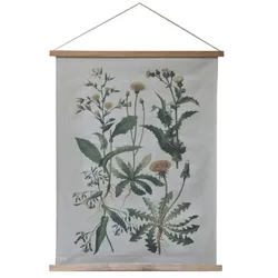 Chic Antique Wandbild aus Stoff mit Motivdruck, H97/L76/B2 cm, natur